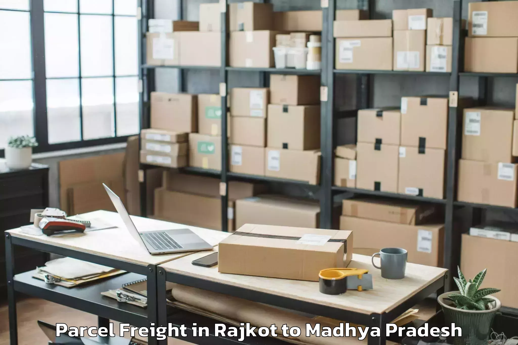 Professional Rajkot to Lnct University Bhopal Parcel Freight